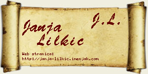 Janja Lilkić vizit kartica